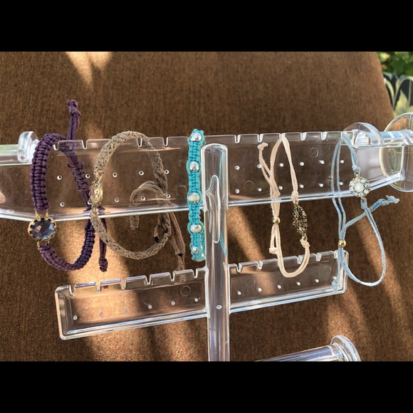 Set of 5 Rope / Dainty Adjustable Tie Bracelets - Picture 2 of 4